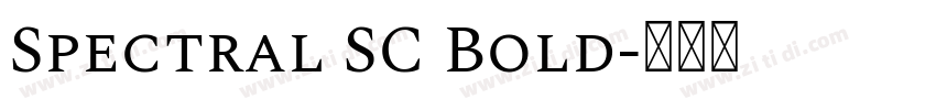 Spectral SC Bold字体转换